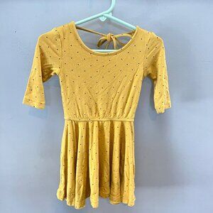 Omi Jo Yellow Polka Dot‎ Girls Twirl Dress Size 2 Cotton Blend